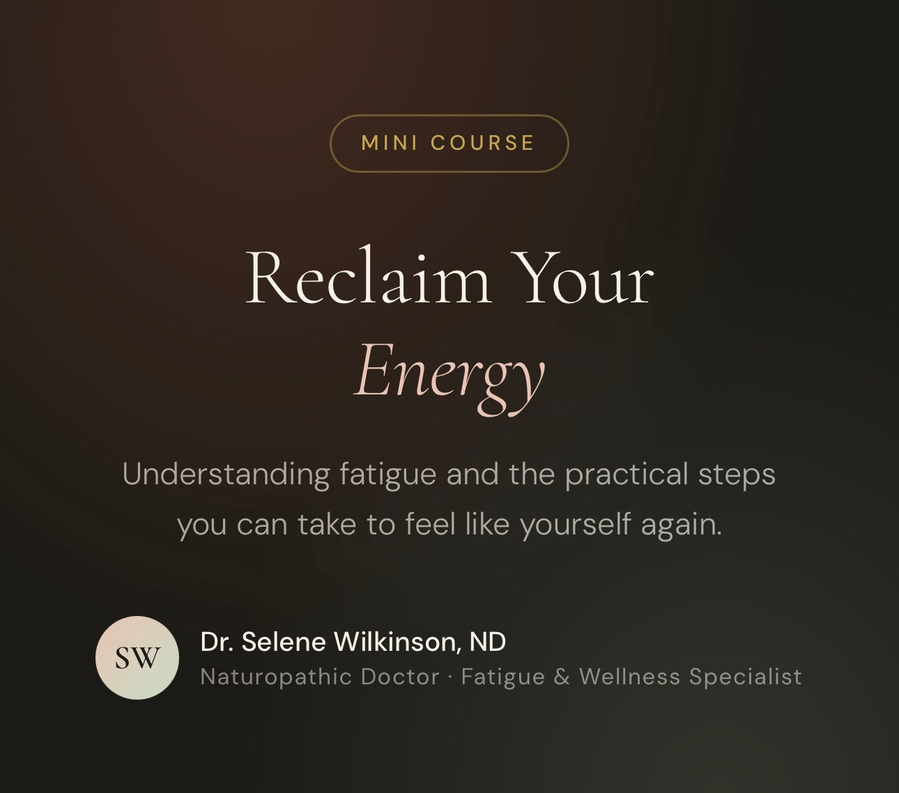 Mini Fatigue Course
