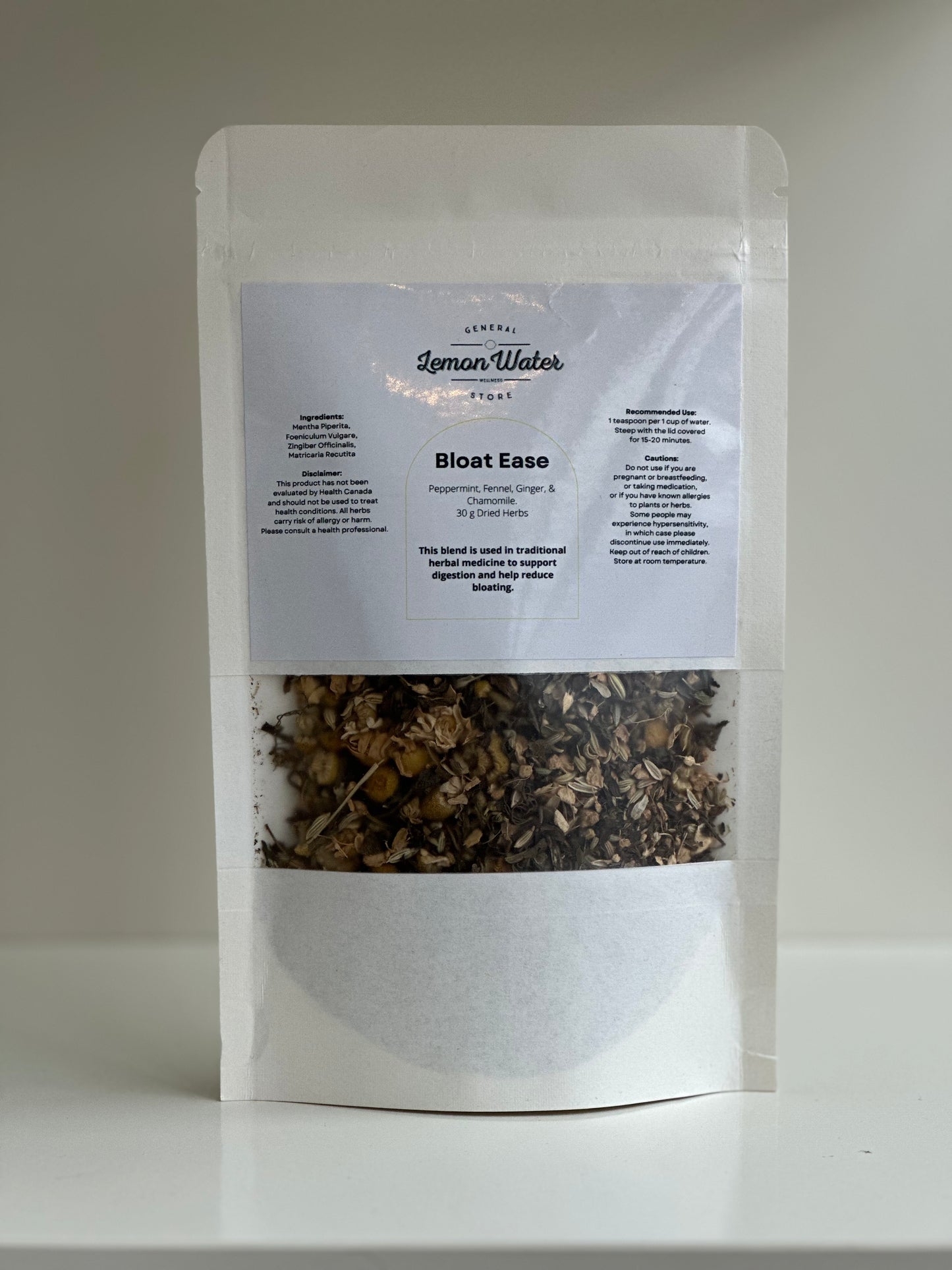 Bloat Ease Lemon Water Wellness Tea