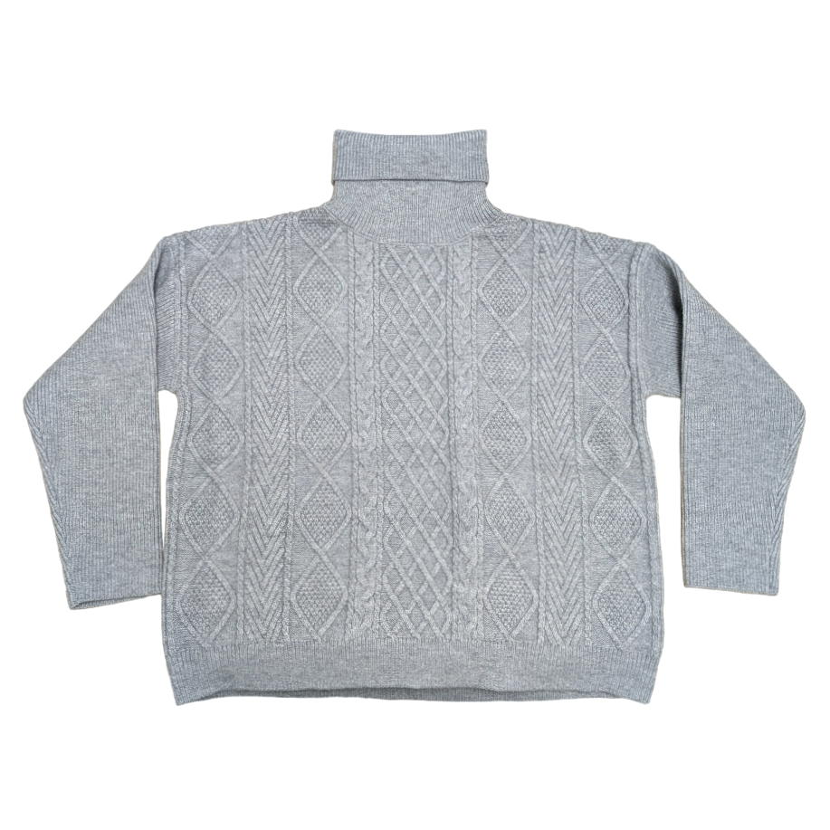 Turtleneck Sweater - Grey