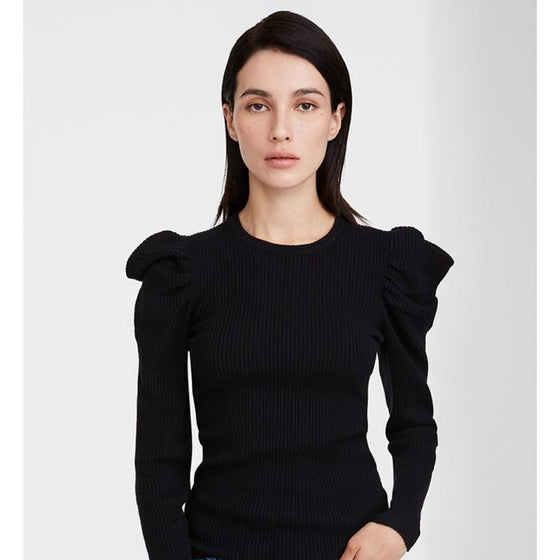 Touch of Cashmere Ruffled Sweater