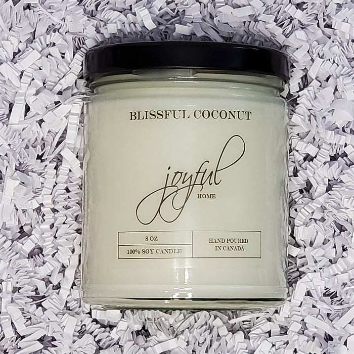 Blissful Coconut 8oz Soy Candle