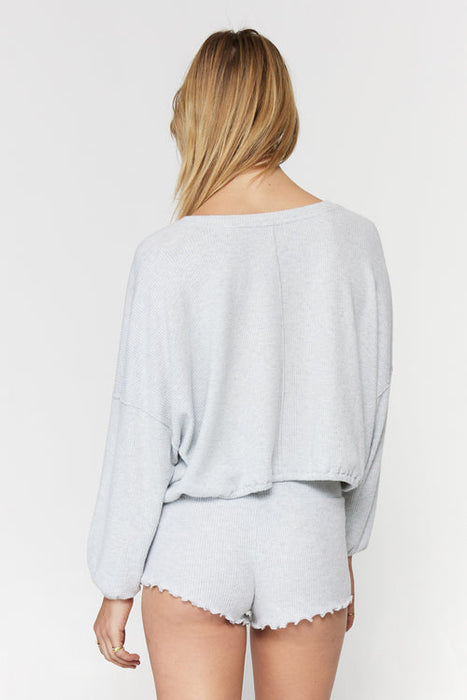 Cropped Drawstring Sweater