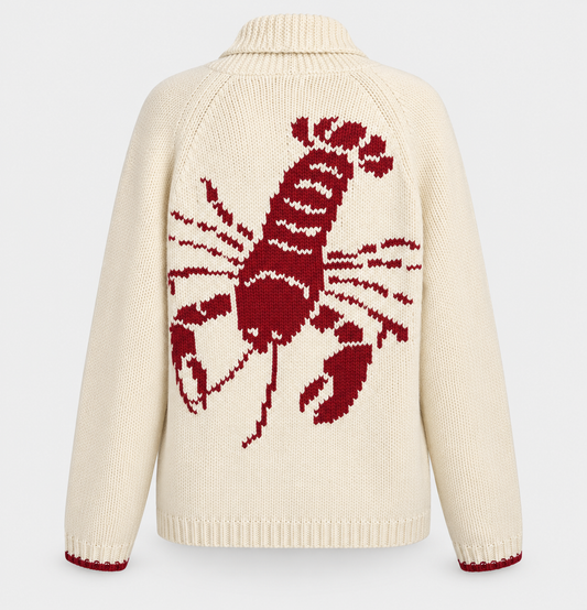 Lobster Sweater - Lemon Water