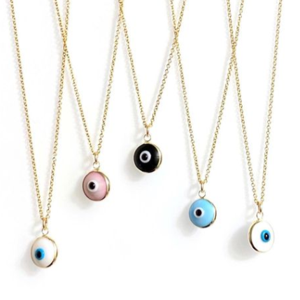 Good Vibes Only - Venetian glass evil eye necklace