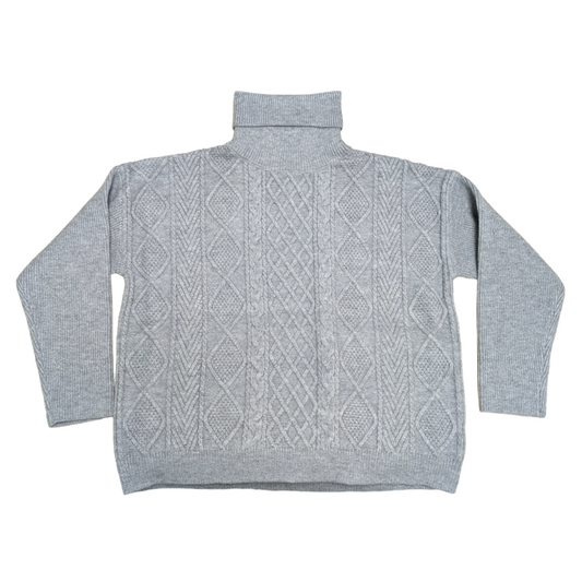 Turtleneck Sweater - Grey