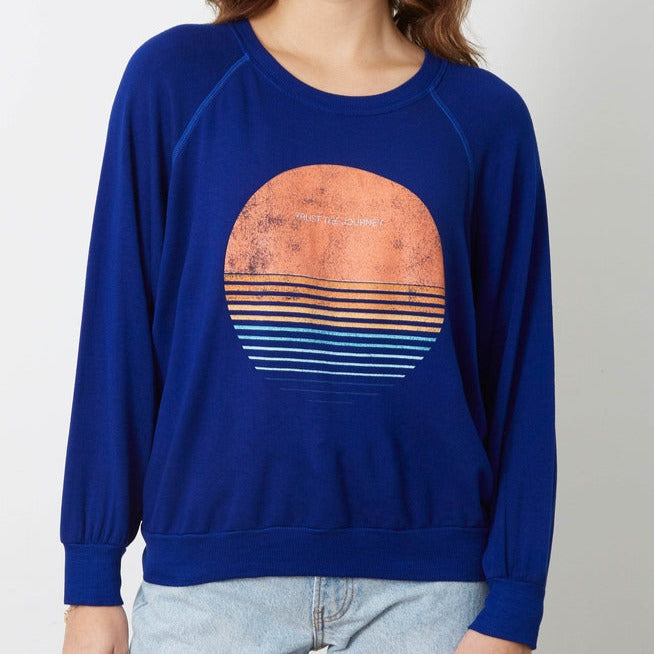 "Trust the Journey" Midnight Drive Sweater