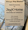 Vintage Lake Rousseau & Lake Joe Map Blanket - Lemon Water Wellness