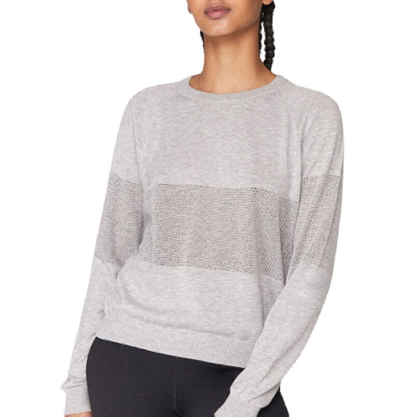 On The Go Striped Sweater - Grey