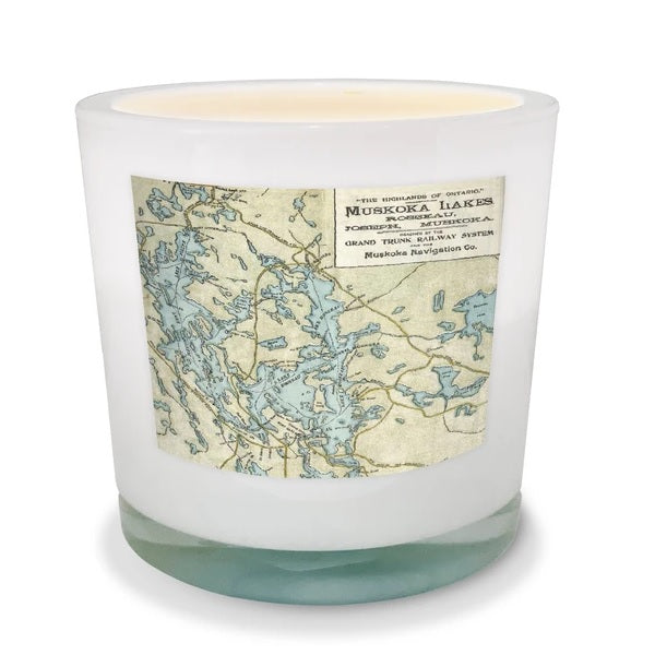 Lake Rosseau & Lake Joseph Map Candle