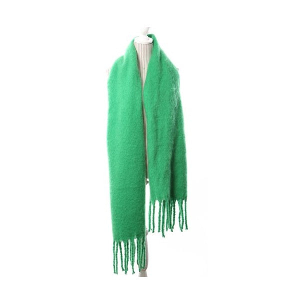 Bright Green Blanket Scarf